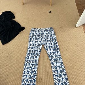 Roller rabbit blue pants medium great condition